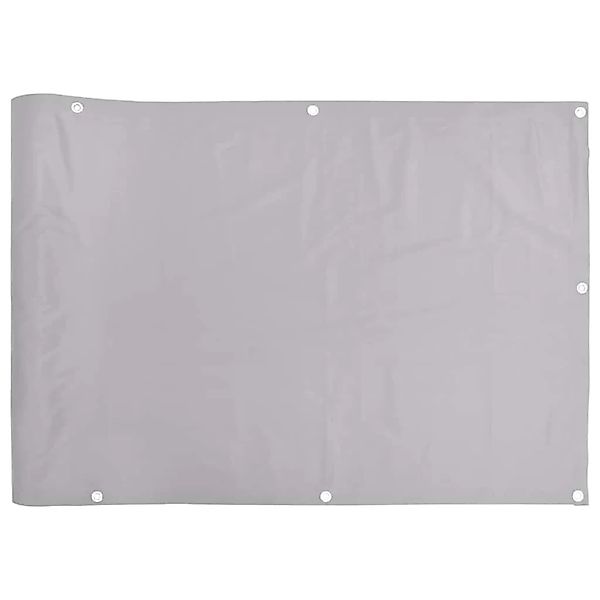 vidaXL Balkon-Sichtschutz Grau 500x90 cm PVC 4005438 günstig online kaufen