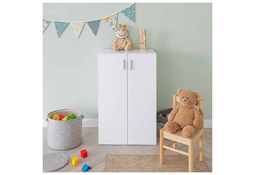 HTI-Living Mehrzweckschrank Kommode mit 3 Regalfächern Nina Weiß (Stück, 1- günstig online kaufen