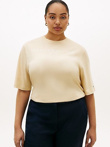 Tommy Hilfiger Curve T-Shirt CRV CORP LOGO TRAPEZE C-NK TEE in großen Größe günstig online kaufen