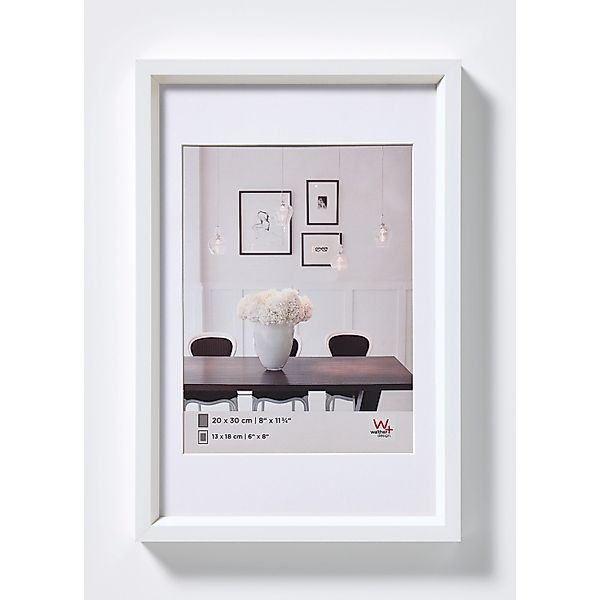 walther design Steel Style Kunststoff Bilderrahmen  50x60 cm Weiss günstig online kaufen