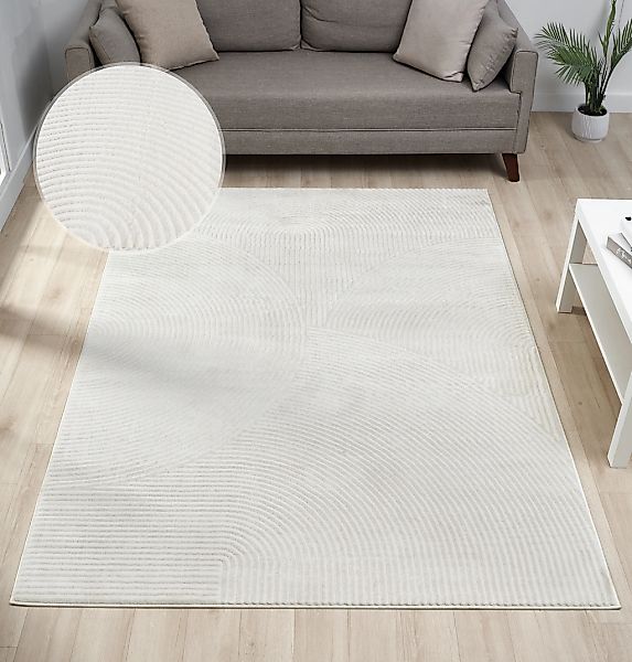 OTTO home Teppich "Bentori, Hoch-Tief-Struktur, Scandi" rechteckig 11 mm Hö günstig online kaufen