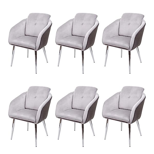 MCW Esszimmerstuhl G48 6er Set Grau günstig online kaufen
