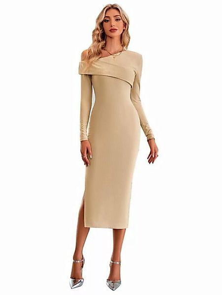 RUZU UG Abendkleid Damen kleid Etui-Kleid Strickkleid Freizeitkleider Cockt günstig online kaufen