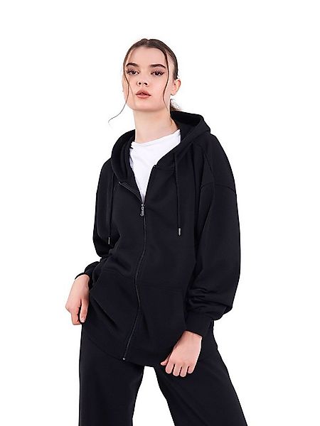 COMEOR Kapuzensweatjacke Damen Bequeme Baumwoll-Hoodie-Jacke Kapuzensweatsh günstig online kaufen