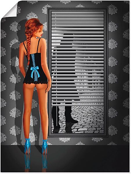 Artland Wandbild »Das Nachtleben«, Frau, (1 St.), als Leinwandbild, Poster günstig online kaufen