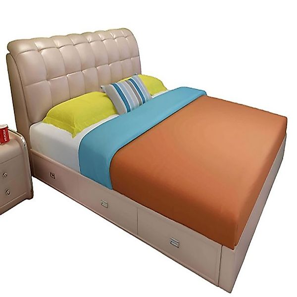 Xlmoebel Bett Luxuriöses Doppelbett mit gepolstertem Design für das Schlafz günstig online kaufen