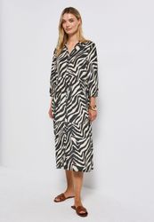 STREET ONE Volantkleid Ohne Taschen Sommerkleid 3/4-Arm und gemustert günstig online kaufen