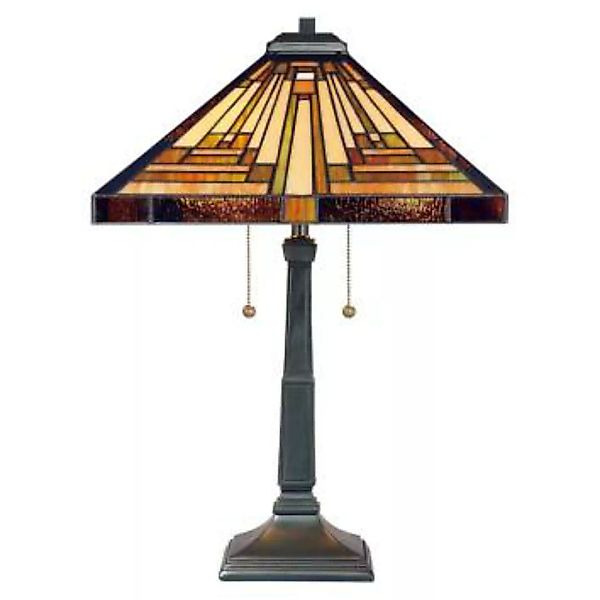 Tischlampe ETERNO 7 Buntglas H:58cm Tiffany Lampe günstig online kaufen