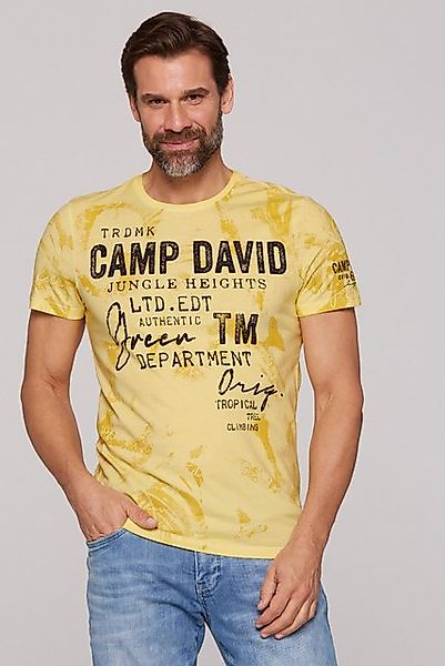 CAMP DAVID Rundhalsshirt mit All Over-Print günstig online kaufen