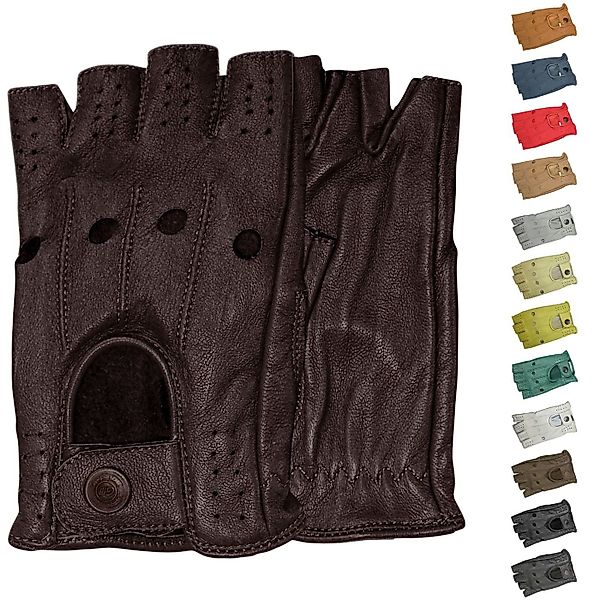 German Wear Lederhandschuhe Driving-GL3 Driving Halbfinger günstig online kaufen