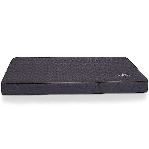 Knuffelwuff Hundematte Juna Orthopädisch Kunstleder L 78x65cm Schwarz günstig online kaufen