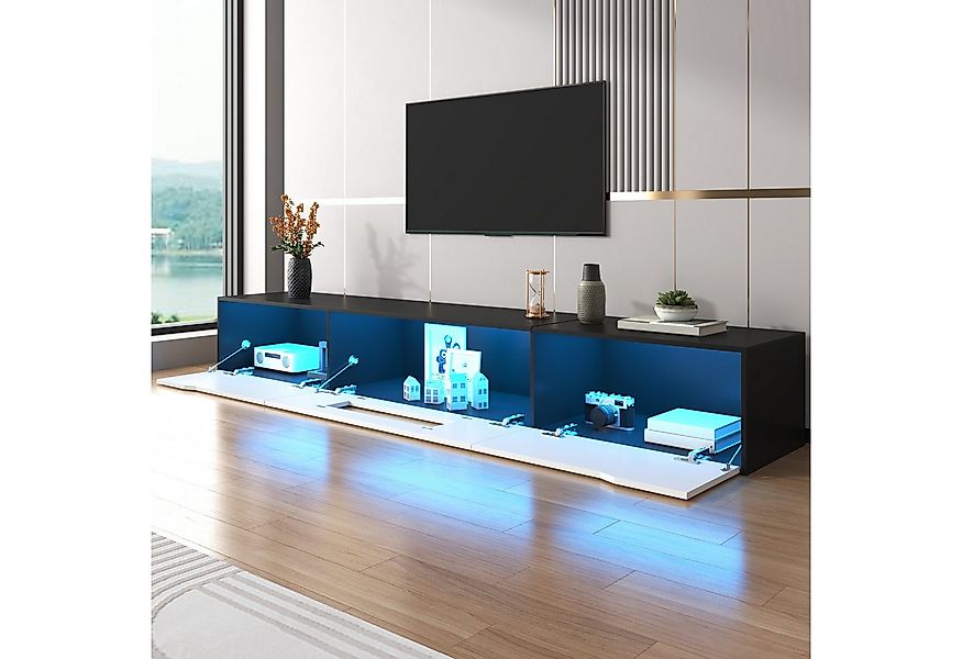 STILVORA TV-Schrank mit LED-Beleuchtung,TV-Lowboard Fernsehschrank mit USB& günstig online kaufen