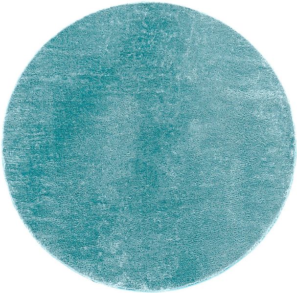 Paco Home Teppich Cadiz 630, rund, Höhe: 14 mm, Kurzflor, Uni-Farben, beson günstig online kaufen