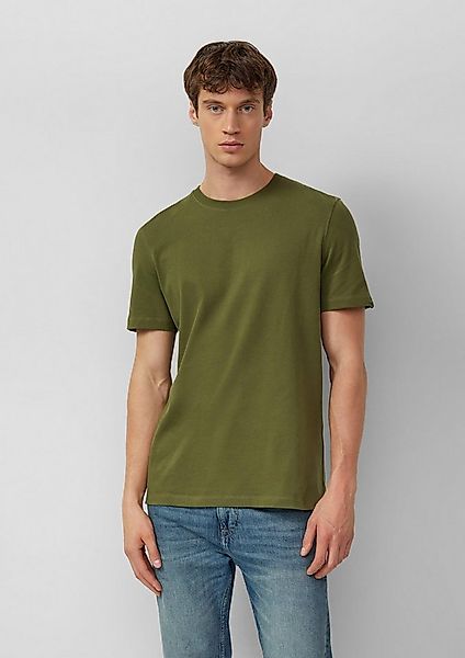 s.Oliver Kurzarmshirt T-Shirt Softes T-Shirt aus Heavy Jersey mit Label-Det günstig online kaufen