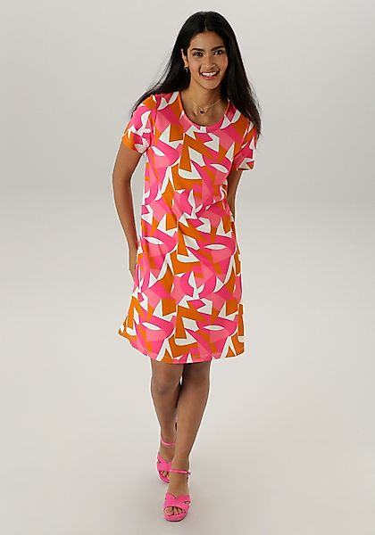 Aniston SELECTED Jerseykleid mit farbenfrohen, graphischen günstig online kaufen