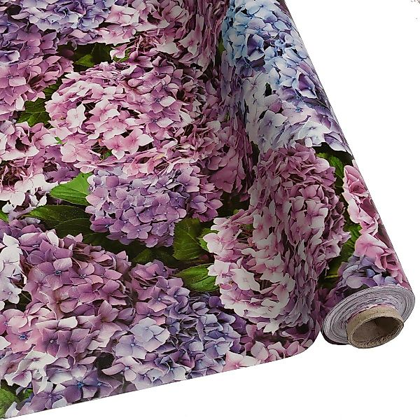 DéVa Tischdecke Wachstuchtischdecke "Hortensie" in 1,4m günstig online kaufen