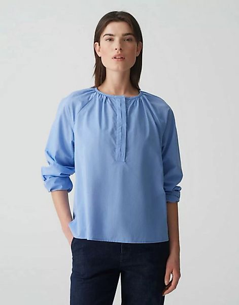 OPUS Langarmbluse Bluse FIDORA Loose aus nachhaltiger Baumwolle Oxford Stof günstig online kaufen