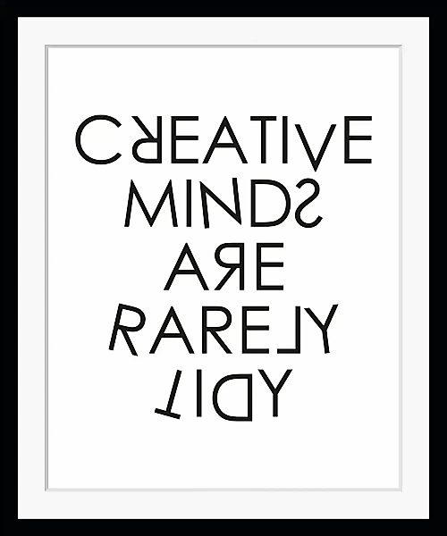 queence Bild "CREATIVE MINDS", Buchstaben, gerahmt, Schriftzug günstig online kaufen