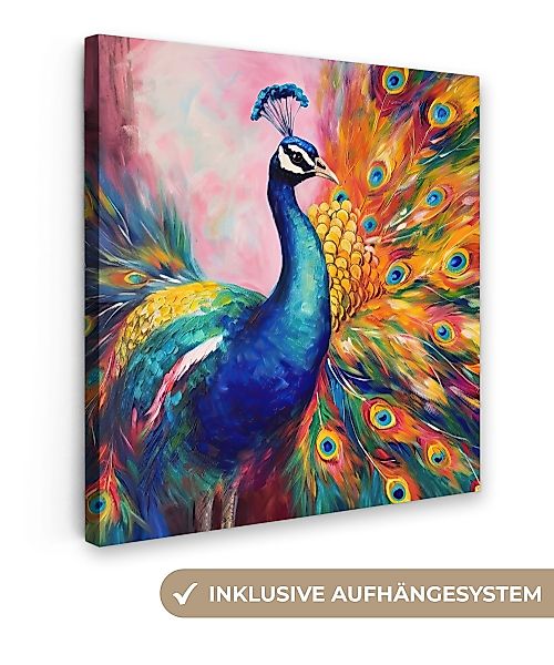OneMillionCanvasses® Leinwandbild Pfau - Tiere - günstig online kaufen
