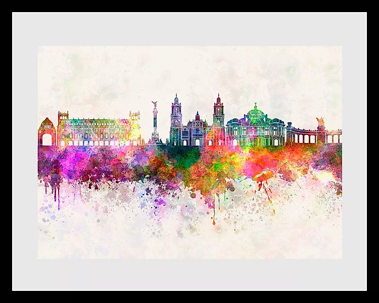 queence Bild "Skyline Color Splash", Städte, (1 St.) günstig online kaufen