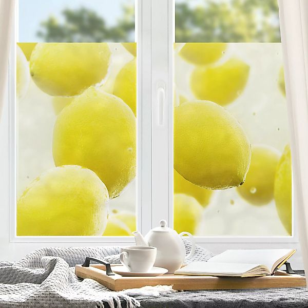 Fensterfolie Zitronen im Wasser günstig online kaufen