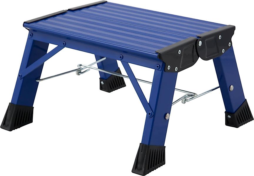 KRAUSE Trittleiter "Treppy Plusline blau" Aluminium, 1x1 Stufen, Arbeitshöh günstig online kaufen