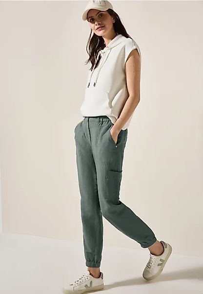 Leinenmix-Hose im Cargo-Look günstig online kaufen