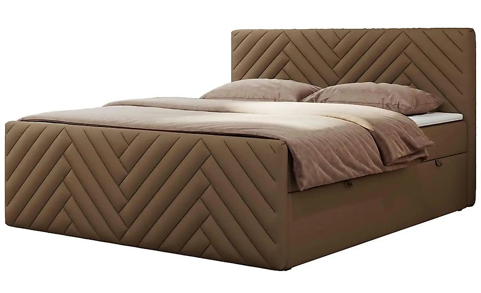 Boxbett mit Bettkasten Paris Duo ¦ braun ¦ Maße (cm): B: 141 H: 110 Betten günstig online kaufen