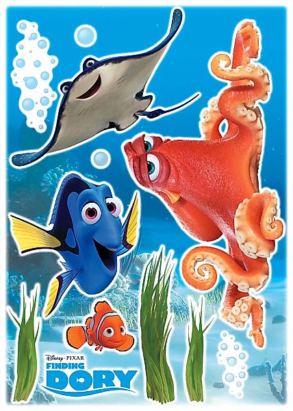 Komar Wandtattoo "Dory and Friends - Größe 50 x 70 cm", (12 St.), selbstkle günstig online kaufen