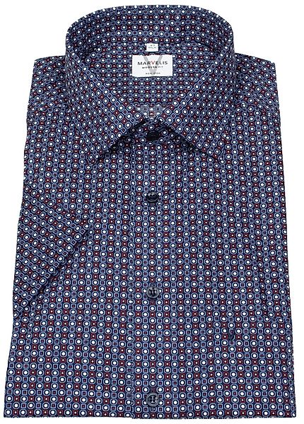 MARVELIS Kurzarmhemd Modern Fit leicht tailliert günstig online kaufen