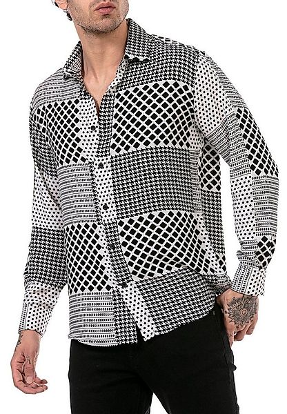 RedBridge Langarmhemd mit modernem Patchwork-Design für selbstbewusste Auft günstig online kaufen