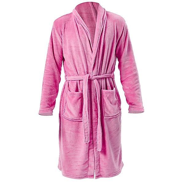 i@home Unisex-Bademantel Bademantel aus Korallenfleece Plüsch günstig online kaufen