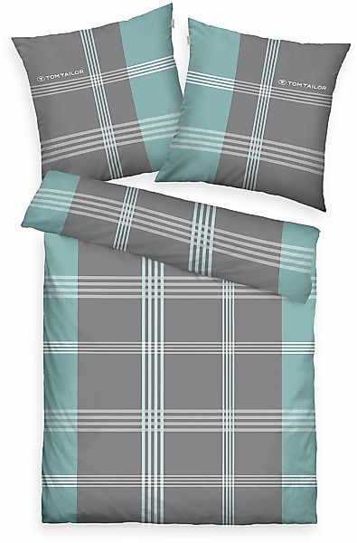 TOM TAILOR HOME Bettwäsche "Ole" 3 Stk. karierte Bettwäsche aus Baumwolle, günstig online kaufen