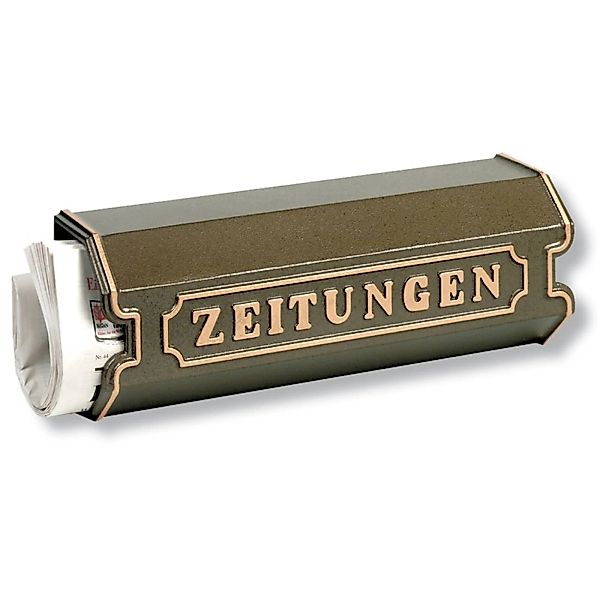 Aluguss Zeitungsbox 1890, bronze günstig online kaufen