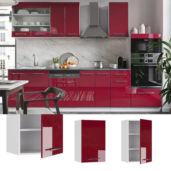 Vicco Hängeschrank Fame-Line, Bordeaux Hochglanz/Weiß, 45 günstig online kaufen