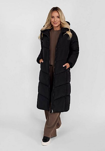 Respect Winterjacke Lange gesteppte Winterjacke mit Kontrastreißverschluss günstig online kaufen