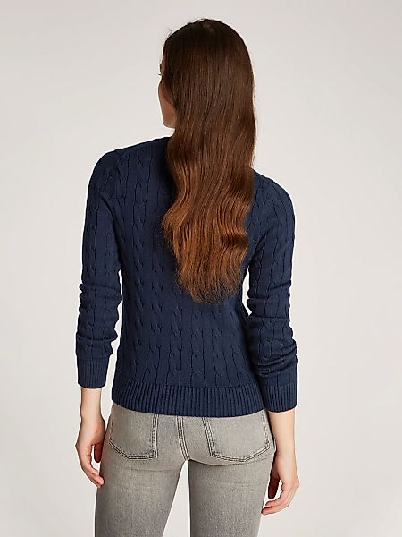 Tommy Hilfiger Rundhalspullover CO CABLE VAR günstig online kaufen