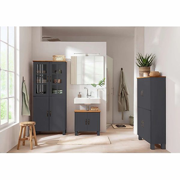 Home affaire Hochschrank "Rodby" FSC-zertifiziertes Massivholz, Breite 75cm günstig online kaufen