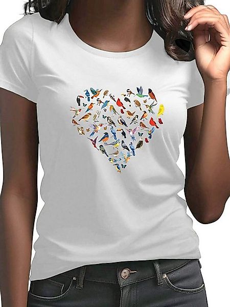 PYL Rundhalsshirt Damen Sommer Rundhalsshirt mit Kurzarm personalisiertes B günstig online kaufen
