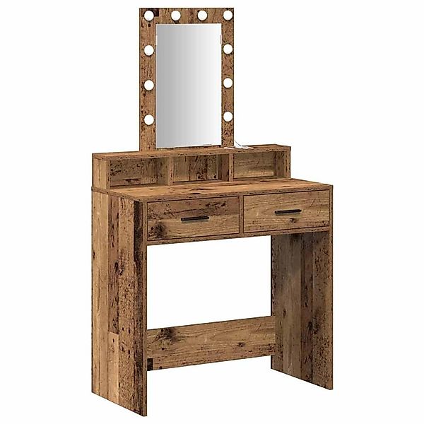 vidaXL Schminktisch mit Speicher Braun 79 x 41 x 140 cm Holzwerkstoff 86517 günstig online kaufen