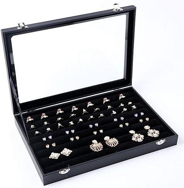LA CUTE Schmuckkasten Ring Schmuckkästchen kasten -Aufbewahrungsbox, Glasab günstig online kaufen