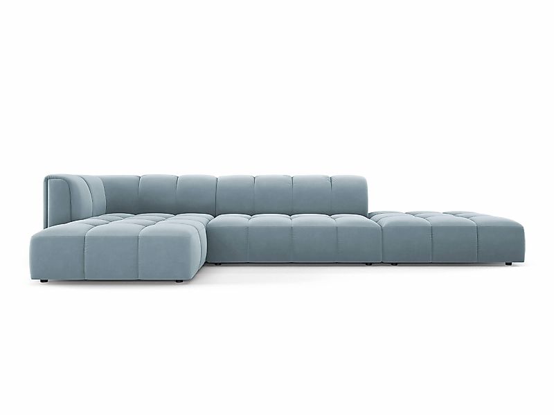 Milo Casa | Ecksofa Francesca Samt links 5-Sitzer günstig online kaufen