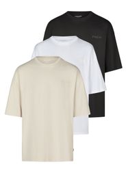 Jack & Jones Tshirt Herren Oversize Fit JJECHARGE 3er Set Pack günstig online kaufen