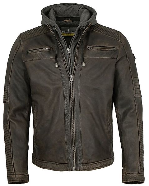 Redpoint Lederjacke Redpoint - Herren Lederjacke Kapuze Lammnappa braun ant günstig online kaufen