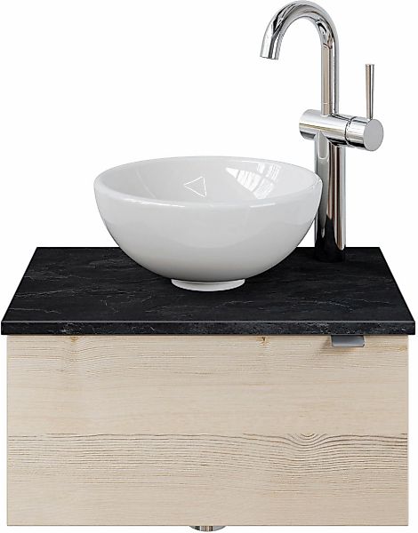 Saphir Waschtisch "Serie 6915 Waschschale mit Unterschrank für Gästebad, Gä günstig online kaufen