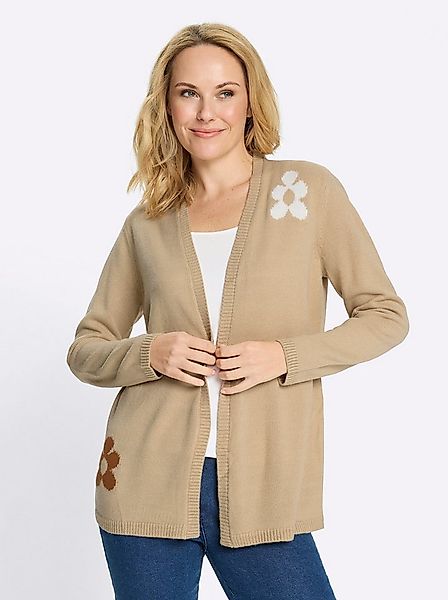 Sieh an! Strickjacke Strickjacke Langarm Intarsien, Jersey günstig online kaufen