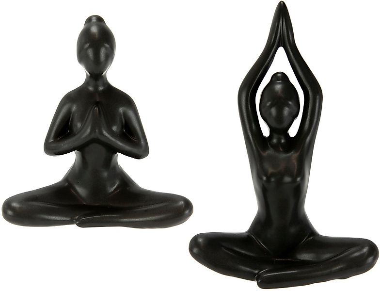 I.GE.A. Dekofigur Yoga-Frau, 2er Set, Yogafigur, Yogaskulptur günstig online kaufen
