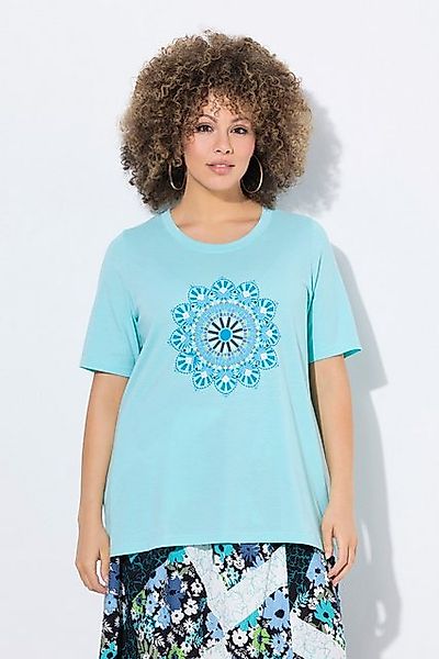 Ulla Popken T-Shirt T-Shirt Mandala A-Linie Rundhals Halbarm günstig online kaufen