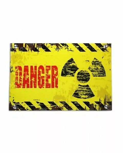 Danger Warnschild als Halloween Dekoration Partydeko gelb günstig online kaufen