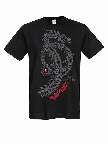 House of the dragon Logo Herren T-Shirt schwarz günstig online kaufen